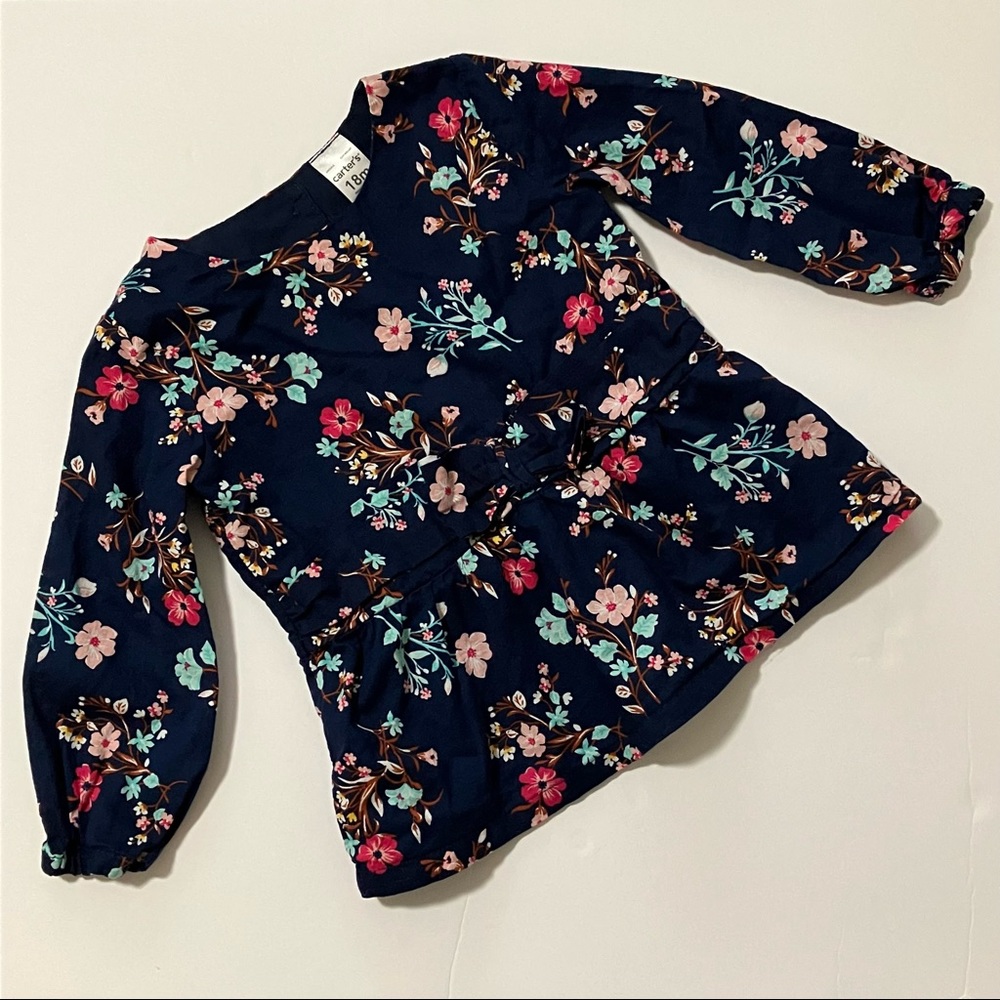 3/$15 Carter’s Girl’s Floral Blouse 18M